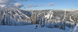View of Main Sun Peaks mountains from Mt. Morrisey. Photo by Yvette Cardozo, www.cardozohirsch.com
