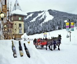 Sleigh ride at Sun Peaks Resort during Okanagan Icewine Festival. Photo by Don Weixl. 